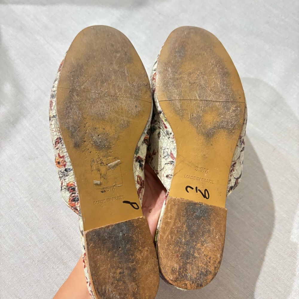 Zigi Artisan Floral Snake Embossed Horsebit Loafer Mules 8.5 | Chic Slip-On - Picture 5 of 5